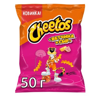 ТОП 100 Снэки кукур.CHEETOS вкус ветчина сыр 24*50г
