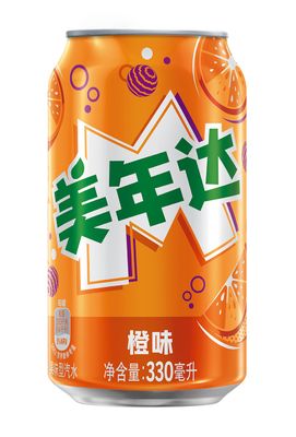 MIRINDA АПЕЛЬСИНОВЫЙ ВКУС,АЛЮМИНИЕВАЯ БАНКА 330 мл