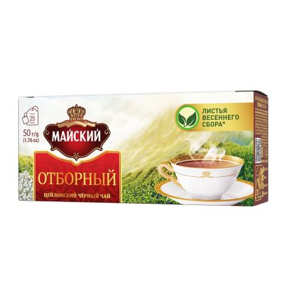 ТОП 100 Чай МАЙСКИЙ ОТБОР.цейл.пакет. 18*25*2г