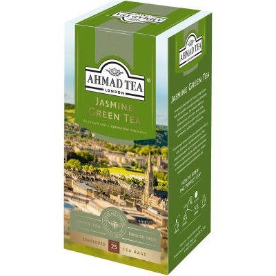 ТОП 100 Чай AHMAD TEA зеленый с жасмином пак.12*25*2г