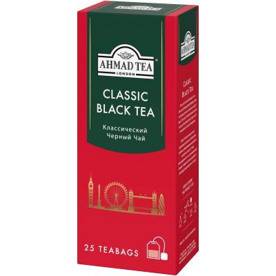 ТОП 100 Чай AHMAD TEA КЛАССИЧЕСКИЙ чер.пак.12*25*2г