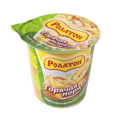 ТОП 100 Пюре картофельное Роллтон с куриным вкусом и сухариками 55г