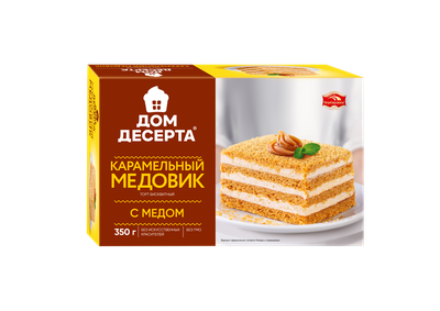 Торт Черемушки Дом Десерта карамельный медовик 350 г.
