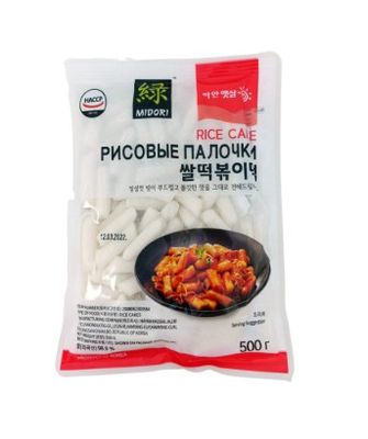 Палочки Midori токипоки рисовые 500 г Палочки Midori токипоки рисовые 500 г