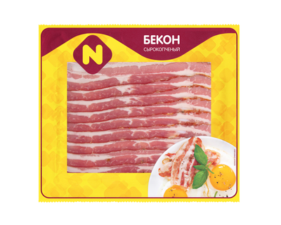 Бекон с/к Останкино нарезка в/у 180гр. (50 сут.)