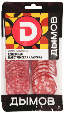 Ассорти колбас с/к Дымов Коньячная и Австрийская нарезка 90 гр.