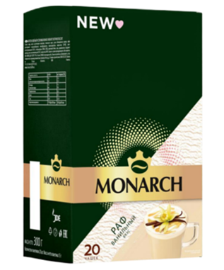 Напиток коф. Монарх Раф со вкусом ванили 10бл*20шт*15г