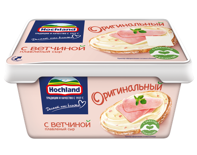 Сыр Hochland плавленый с ветчиной Оригинальный ЖД 34% пл/в 8*380 г