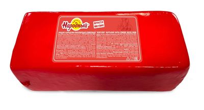 Продукт сыроделия полутвердый Сливочный ТМ "Простонародный", 50%, брус 2,5 кг