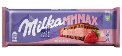 Шоколад Milka молочный МММАХ с клубничной начинкой 13х253г
