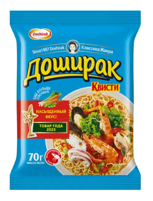 ТОП 100 Лапша Доширак КВИС.со вк.морепр.б/пр70г *36