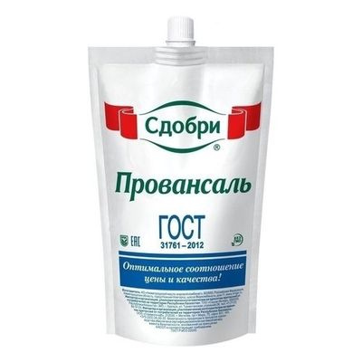 Соус майонезный Сдобри Провансаль 40% 350г ДПД