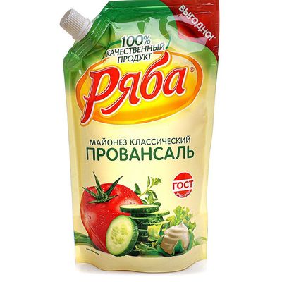 Майонез Ряба Классический Провансаль 50,5% 192г ДПД
