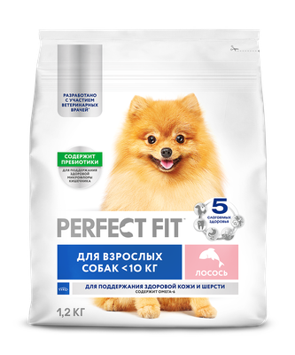 Корм Perfect Fit д/взр.cобак мини пород с лососем 6*1,2 кг Корм Perfect Fit д/взр.cобак мини пород с лососем 6*1,2 кг