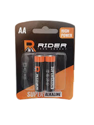 Батарейки Райдер супер щелочные (алкалиновые) + АA, LR6, 1.5 В, 2 шт. 8/20