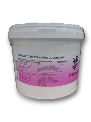 Начинка ИМПРЕССА готовая термостабильная со вкусом малины со сливками пласт. ведро 13 кг