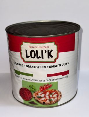 Томаты LOLIK измельченные в с/с ж/б 2,55кг