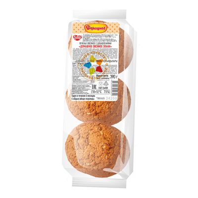 Печенье Сладкая Слобода Домашнее овсяное злаки 390г