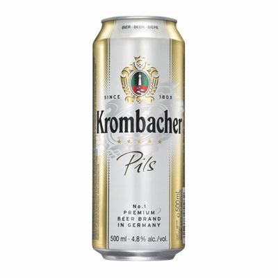Пиво Кромбахер Пилс светлое паст. фильтр. 4,8% ж/б 0,5л*24 (В) ТС