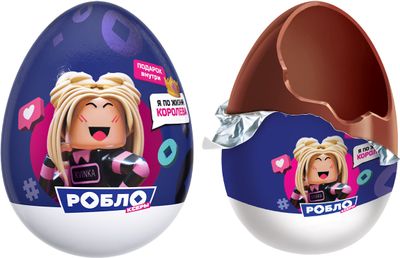 Яйцо из глазури с подарком Роблоксеры 20г Яйцо из глазури с подарком Роблоксеры 20г