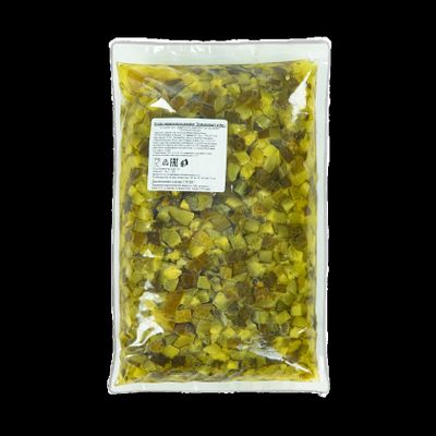 Огурцы Бояринъ маринованные кубик "по -Баварски" 1,5 кг в/у