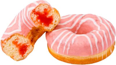 Донат Bakerton глазированный Клубничный джем с клубничной начинкой 0,068 (12ШБ)