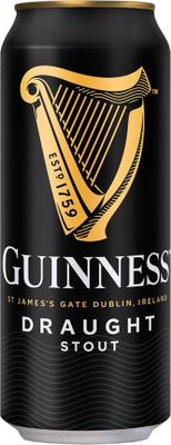 Пиво Гиннесс Драфт темное паст. фильтр. (с капсулой азотной смеси) 4,2% ж/б 0,44л