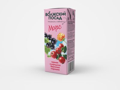 Морс Волжский Посад Черная смородина-Брусника-Морошка 0,2л Морс Волжский Посад Черная смородина-Брусника-Морошка 0,2л