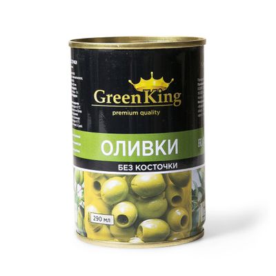Оливки б/к 290 мл (12 шт) в ж/б Green King (сухой вес 90 г)