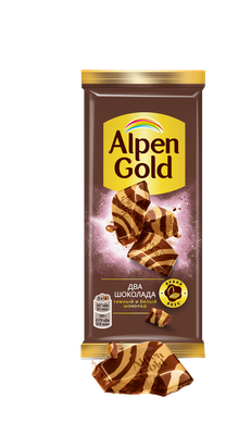 Шоколад Alpen Gold Альпен Гольд из темного и белого шоколада, 80г