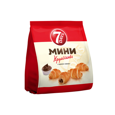 Мини круассаны 7DAYS c кремом "какао" 265 г