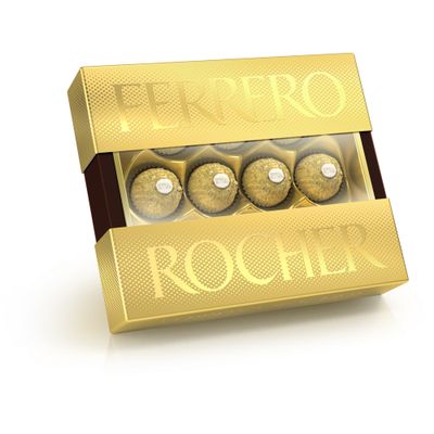Конфеты Ferrero Rocher, молочный шоколад и лесной орех, 125г