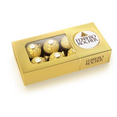 Конфеты Ferrero Rocher, молочный шоколад и лесной орех, 75г