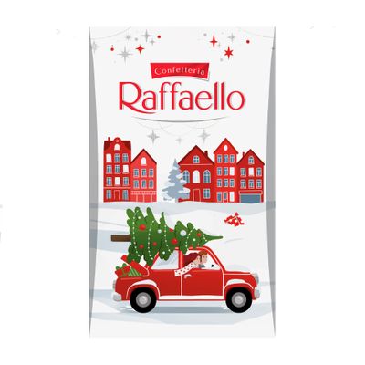 Конфеты в коробке Raffaello с цельным миндальным орехом в кокосовой обсыпке, 70 г