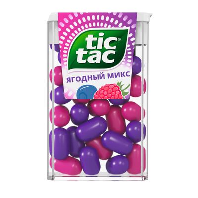Освежающее драже конфеты Tic Tac Ягодный Микс, 16 г