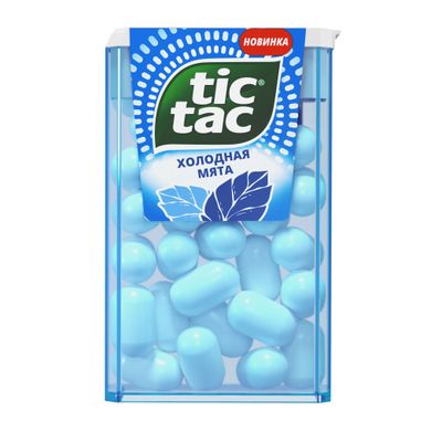 свежающее драже конфеты Tic Tac Холодная Мята, 16 г