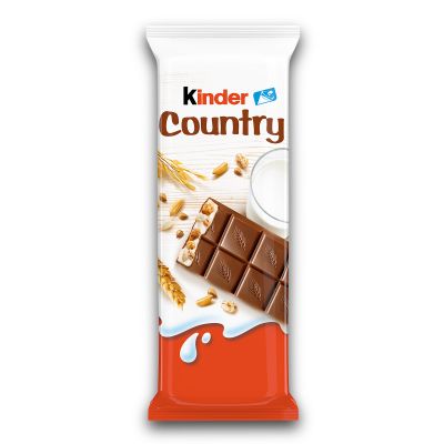 Шоколад молочный Kinder Country с молочно-злаковой начинкой, 23,5г