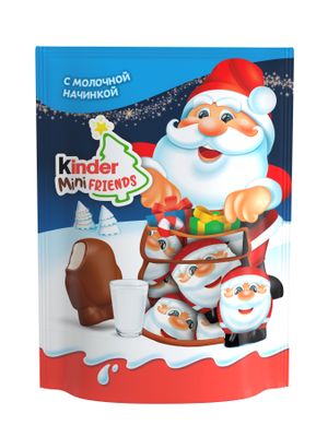 Новогодний сладкий подарок шоколадные конфеты Kinder Mini Friends, 122 г