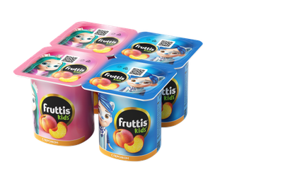 Йогуртный продукт Fruttis Kids 2,5% Персик, 110г