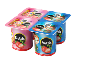 Йогуртный продукт Fruttis Kids 2,5% Клубника, 110г