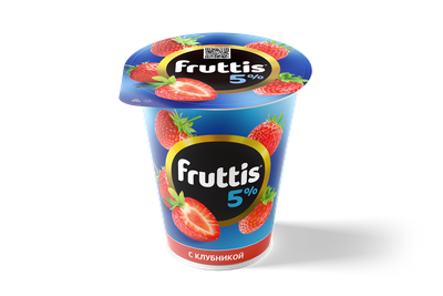 Йогуртный продукт Fruttis 5% Клубника, 290г