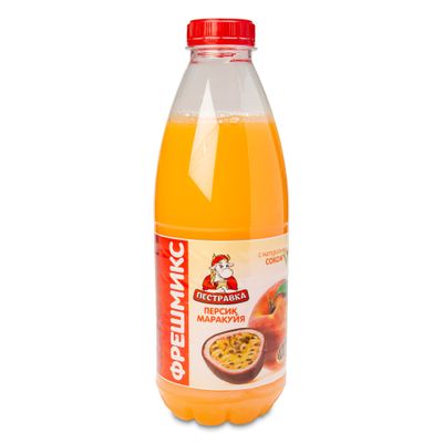 Напиток сывороточный Пестравка с соком Персик-Маракуйя ПЭТ 900г