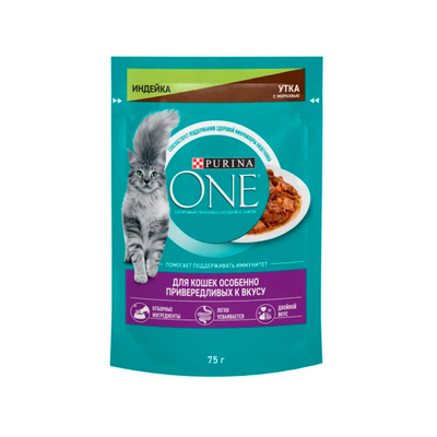 Пурина Ван 75г Конс для Приверед Кош Инд Утка Морк