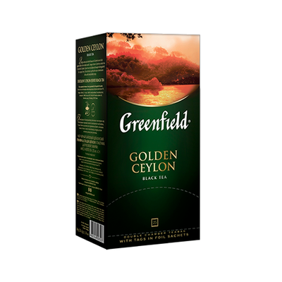 Чай Greenfield Golden Ceylon черный, в пакетиках, 2г*25п