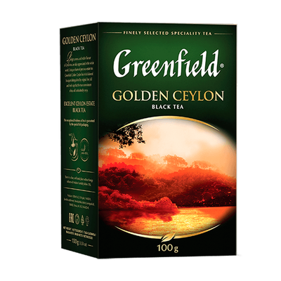 Чай Greenfield Golden Ceylon черный, листовой, 100г
