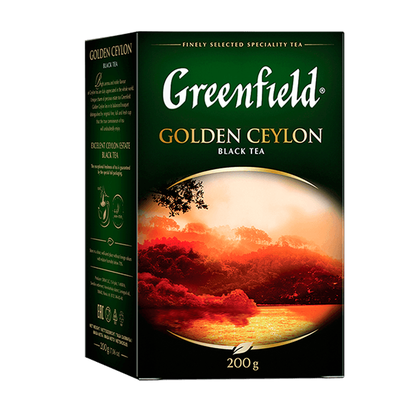 Чай Greenfield Golden Ceylon черный, листовой, 200г
