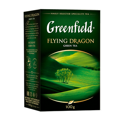 Чай Greenfield Flying Dragon зелёный, листовой, 100г