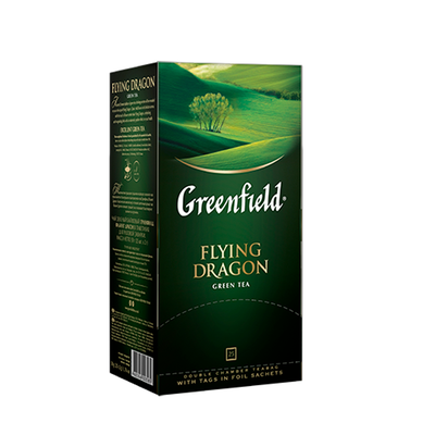 Чай Greenfield Flying Dragon зелёный, в пакетиках, 2г*25п