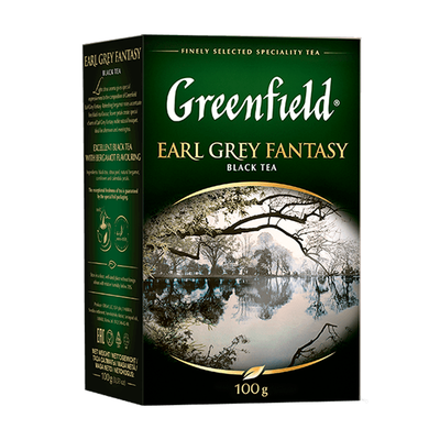 Чай Greenfield Earl Grey Fantasy черный, листовой, 100г