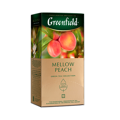 Чай Greenfield Mellow Peach черный, в пакетиках, 1,8г*25п